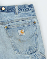 Vintage Carhartt Faded Light Wash Single Knee Carpenter Jeans - W30 L29