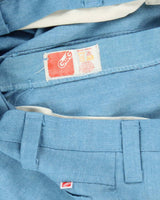 Vintage 70's GWG Pleated Light Wash Flared Jeans - W32 L31