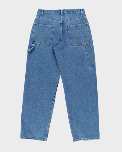 Vintage 2000's Levi's Wide Leg Medium Wash Carpenter Jeans - W30 L31