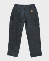 Carhartt Washed Black Men's Jeans - M