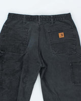 Carhartt Washed Black Men's Jeans - M