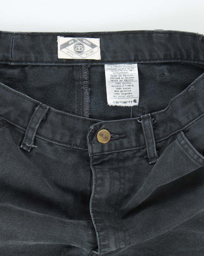 Carhartt Washed Black Men's Jeans - M