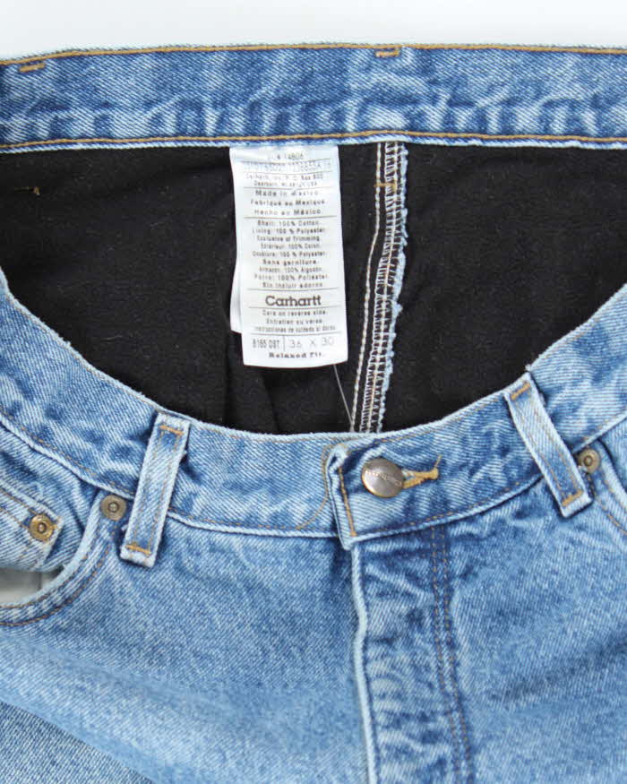Vintage 2000's Carhartt Medium Wash Insulated Jeans - W34 L28