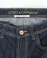 Vintage Y2K Dolce &amp; Gabbana Embroidered Bee Dark Wash Jeans - W36 L30
