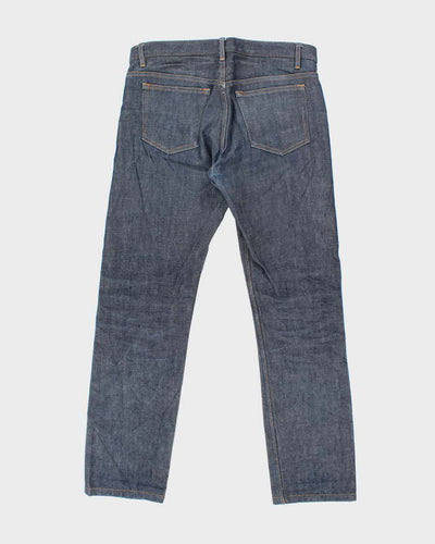 Vintage A.P.C Raw Dark Wash Selvidge Denim Jeans - W34 L31