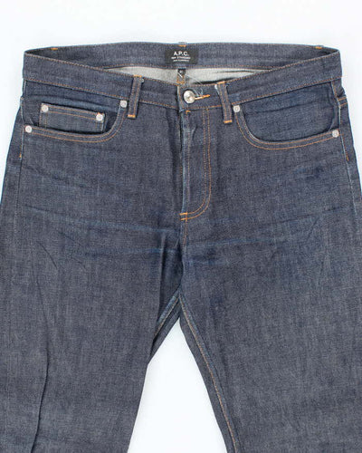 Vintage A.P.C Raw Dark Wash Selvidge Denim Jeans - W34 L31