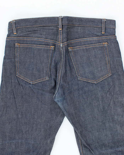 Vintage A.P.C Raw Dark Wash Selvidge Denim Jeans - W34 L31
