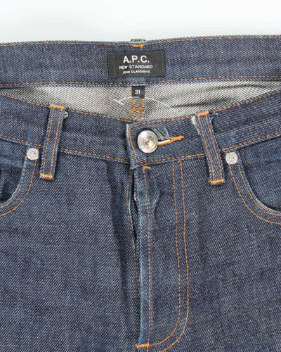 Vintage A.P.C Raw Dark Wash Selvidge Denim Jeans - W34 L31