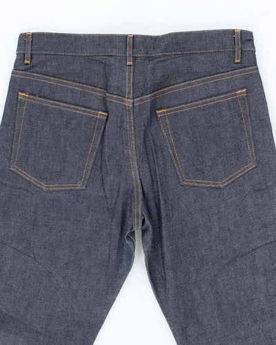 Vintage A.P.C Raw Dark Wash Selvidge Denim Jeans - W32 L35