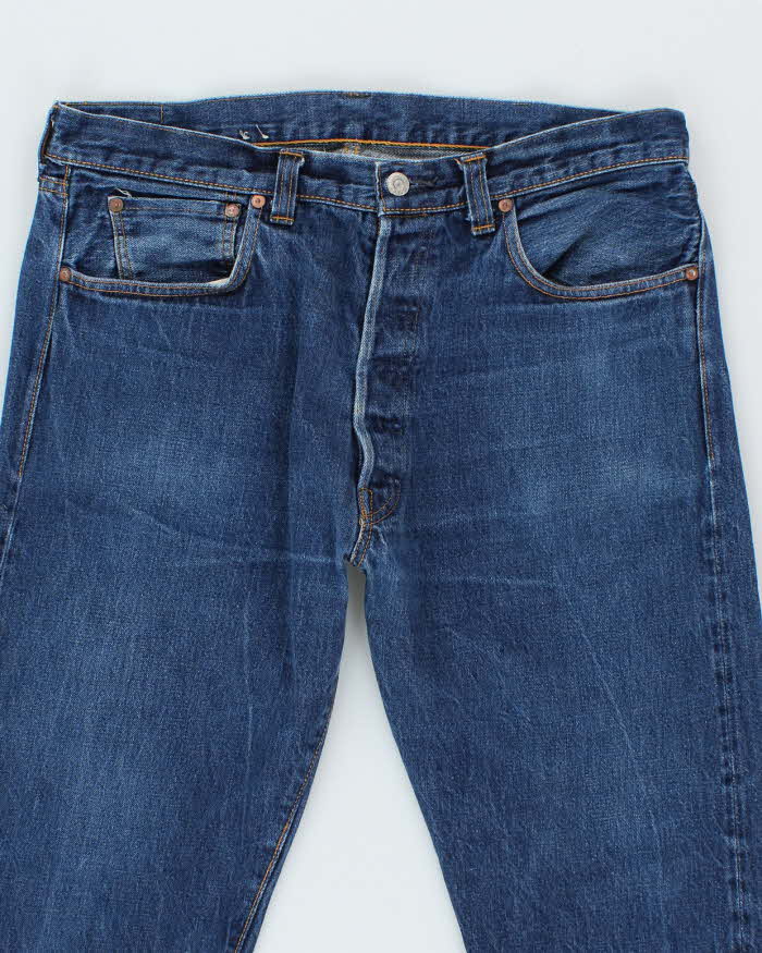 Vintage 2000's Levi's 501xx Big E Repro Dark Wash Denim Jeans - W34 L29