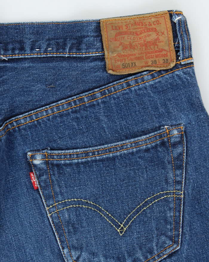 Vintage 2000's Levi's 501xx Big E Repro Dark Wash Denim Jeans - W34 L29