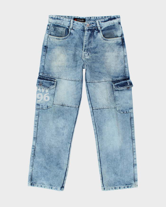 Vintage Y2K G-Star Raw Light Wash Cargo Jeans - W32 L28
