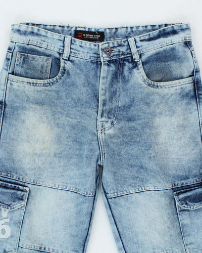 Vintage Y2K G-Star Raw Light Wash Cargo Jeans - W32 L28