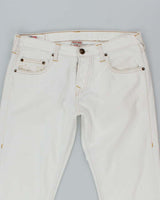 Vintage Y2K True Religion White Wash Flared Jeans - W32 L32