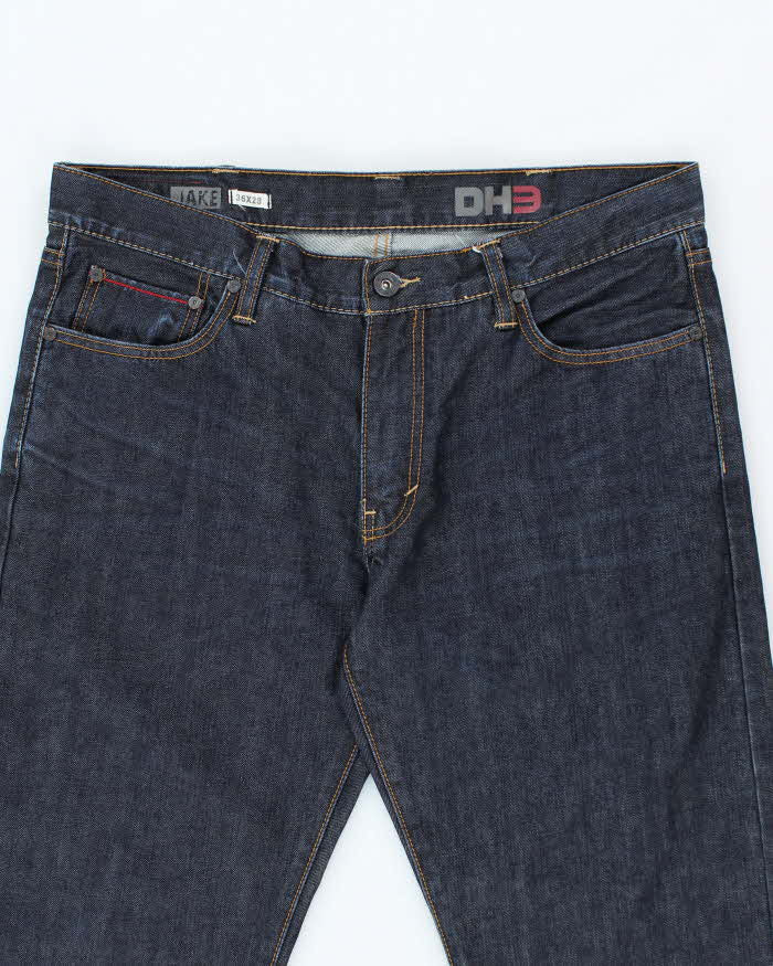 Vintage 2000's DH3 Heavyweight Dark Wash Selvedge Relaxed Fit Jeans - W36 L28