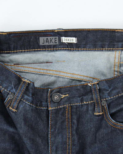 Vintage 2000's DH3 Heavyweight Dark Wash Selvedge Relaxed Fit Jeans - W36 L28