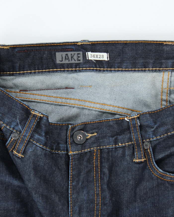 Vintage 2000's DH3 Heavyweight Dark Wash Selvedge Relaxed Fit Jeans - W36 L28