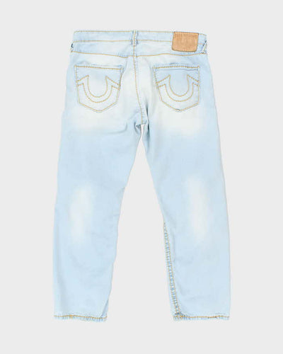 Vintage Y2K True Religion Pre-Distressed Light Wash Selvedge Jeans - W36 L27