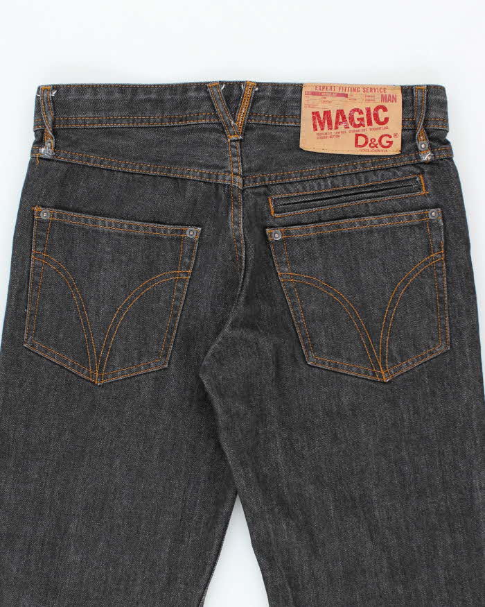 Vintage Y2K Dolce & Gabbana Magic Straight Leg Dark Wash Jeans - W30 L32