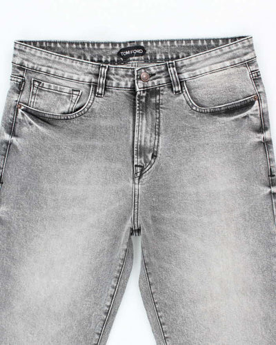 Vintage Tom Ford Grey Light Wash Relaxed Fit Jeans - W36 L26