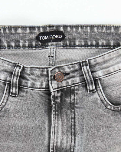 Vintage Tom Ford Grey Light Wash Relaxed Fit Jeans - W36 L26