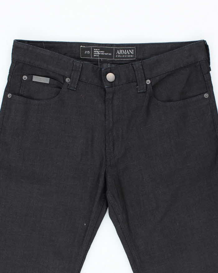 Vintage 2000's Armani Collezioni Dark Wash Slim Lightweight Jeans - W34 L34