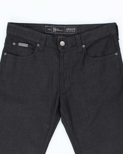 Vintage 2000's Armani Collezioni Dark Wash Slim Lightweight Jeans - W34 L34