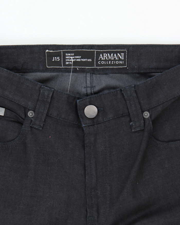 Vintage 2000's Armani Collezioni Dark Wash Slim Lightweight Jeans - W34 L34