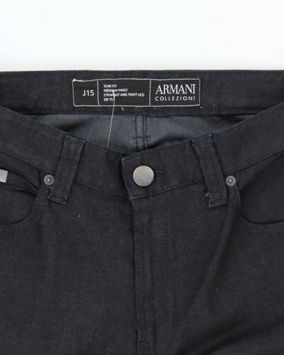 Vintage 2000's Armani Collezioni Dark Wash Slim Lightweight Jeans - W34 L34