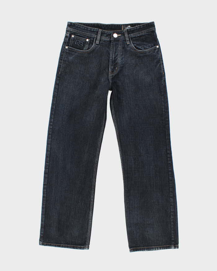 Vintage Y2K Dolce &amp; Gabbana Dark Wash Relaxed Fit Embossed Jeans - W32 L30