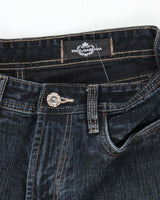 Vintage Y2K Dolce &amp; Gabbana Dark Wash Relaxed Fit Embossed Jeans - W32 L30