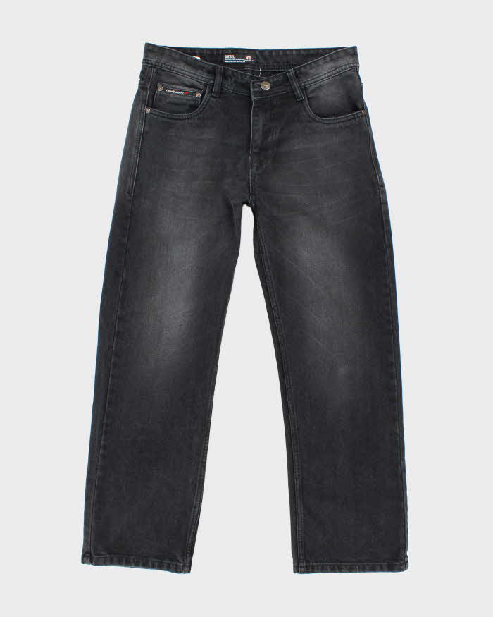 Vintage Y2K Diesel Black Wash Relaxed Fit Jeans - W32 L28