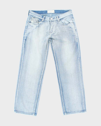 Vintage Y2K Ecko Untld Light Wash Embossed Relaxed Fit Jeans - W32 L28