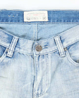 Vintage Y2K Ecko Untld Light Wash Embossed Relaxed Fit Jeans - W32 L28