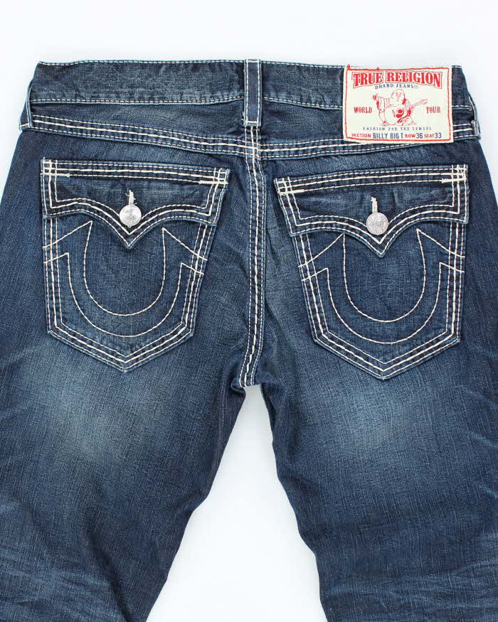 Vintage Y2K True Religion Dark Wash Relaxed Fit Jeans - W36 L29