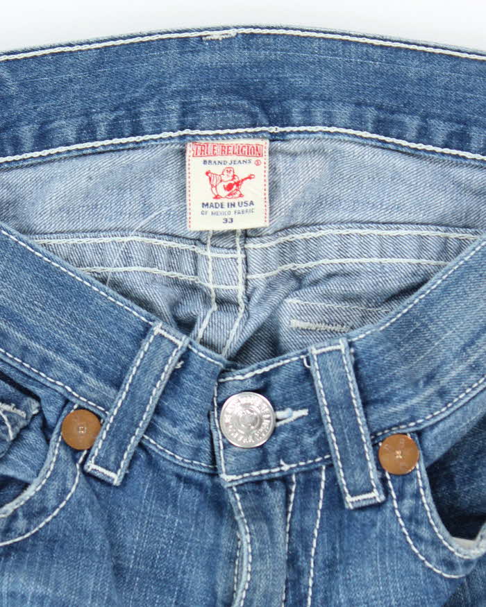 Vintage 2000's True Religion Straight Fit Medium Wash Jeans - W32 L30