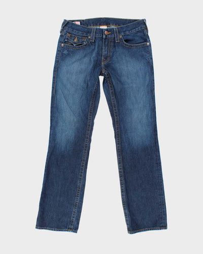 Vintage 2000's True Religion Straight Fit Dark Wash Jeans - W32 L32