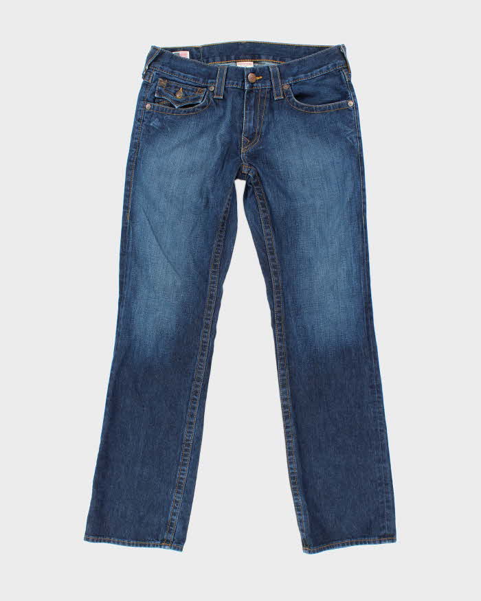 Vintage 2000's True Religion Straight Fit Dark Wash Jeans - W32 L32