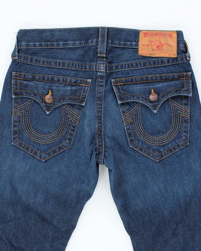 Vintage 2000's True Religion Straight Fit Dark Wash Jeans - W32 L32