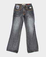 Vintage Y2K Gesture Grey Wash Flared Jeans - W28 L33