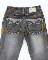 Vintage Y2K Gesture Grey Wash Flared Jeans - W28 L33