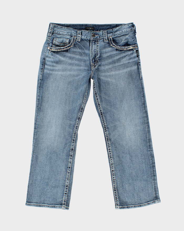 Vintage Y2k 00s Silver Jeans - W36 L28