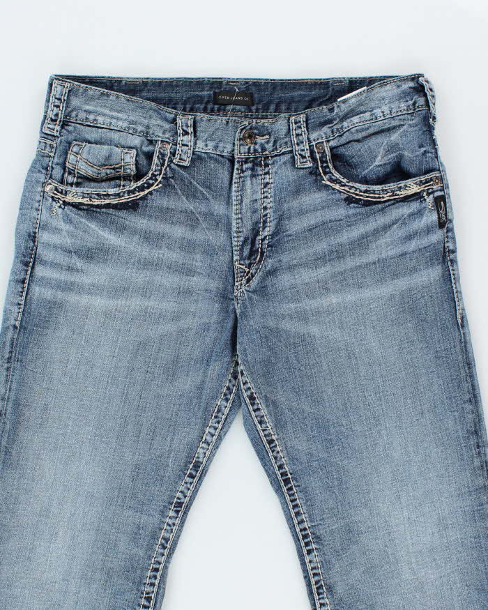 Vintage Y2k 00s Silver Jeans - W36 L28