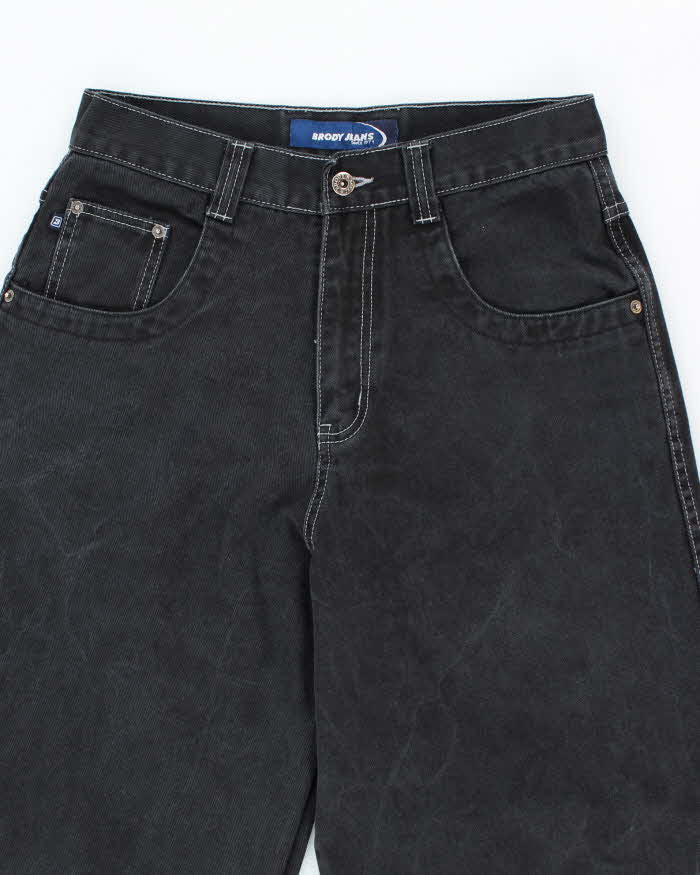 Vintage Y2K Brody Jeans Ultra Wide Leg Dark Wash Jeans - W29 L30