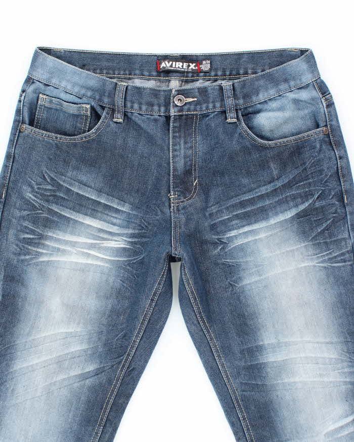 Vintage 2000's Avirex Dark Wash Faded Relaxed Fit Jeans - W36 L31