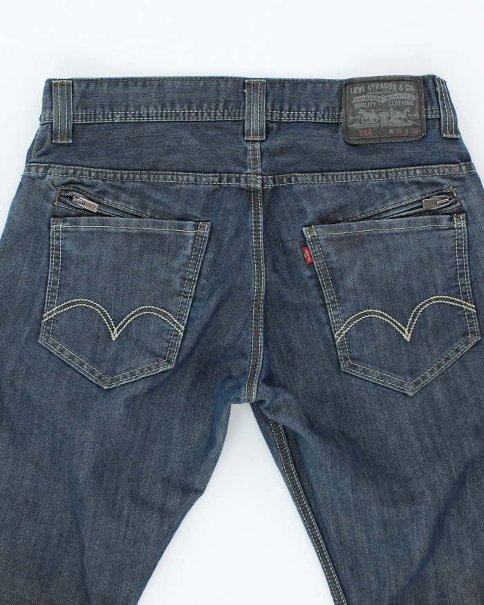Vintage 2000's Levi's 514 Straight Dark Wash Denim Jacket - W32 L31