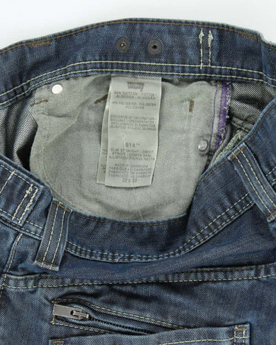 Vintage 2000's Levi's 514 Straight Dark Wash Denim Jacket - W32 L31