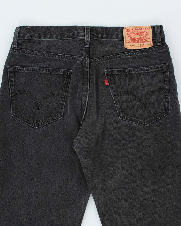 Vintage 2000's Levi's 550 Relaxed Fit Grey Wash Jeans - W32 L33