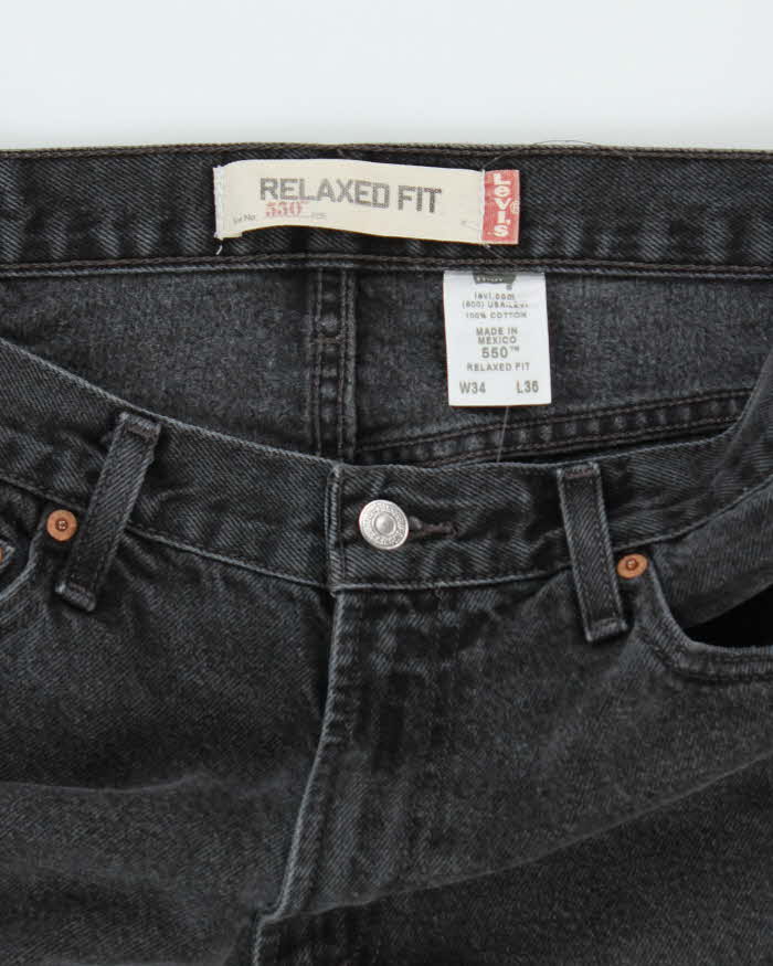 Vintage 2000's Levi's 550 Relaxed Fit Grey Wash Jeans - W32 L33