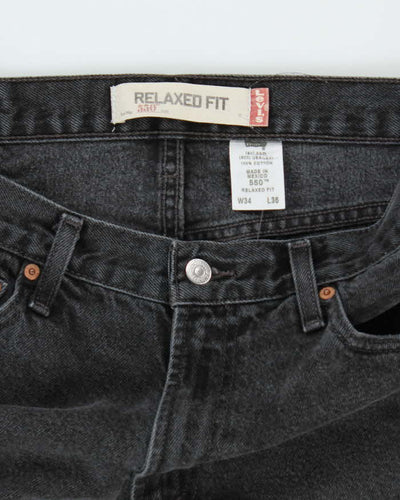 Vintage 2000's Levi's 550 Relaxed Fit Grey Wash Jeans - W32 L33